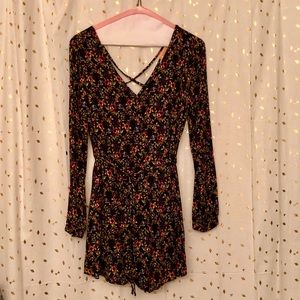 Adorable Long sleeve floral romper